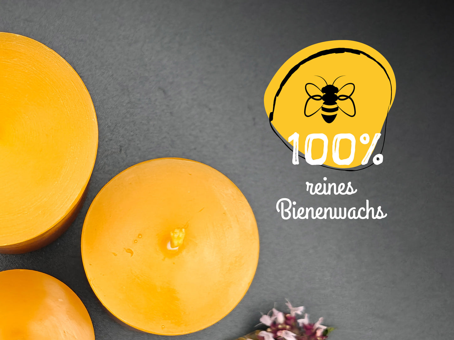 Bienenwachskerze – Stumpenkerze