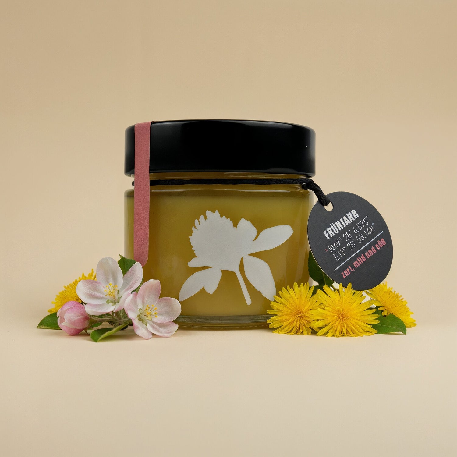 Bio Frühlingshonig der Honigwanderer, mild und süß, cremig gerührt aus ersten Blüten des Jahres