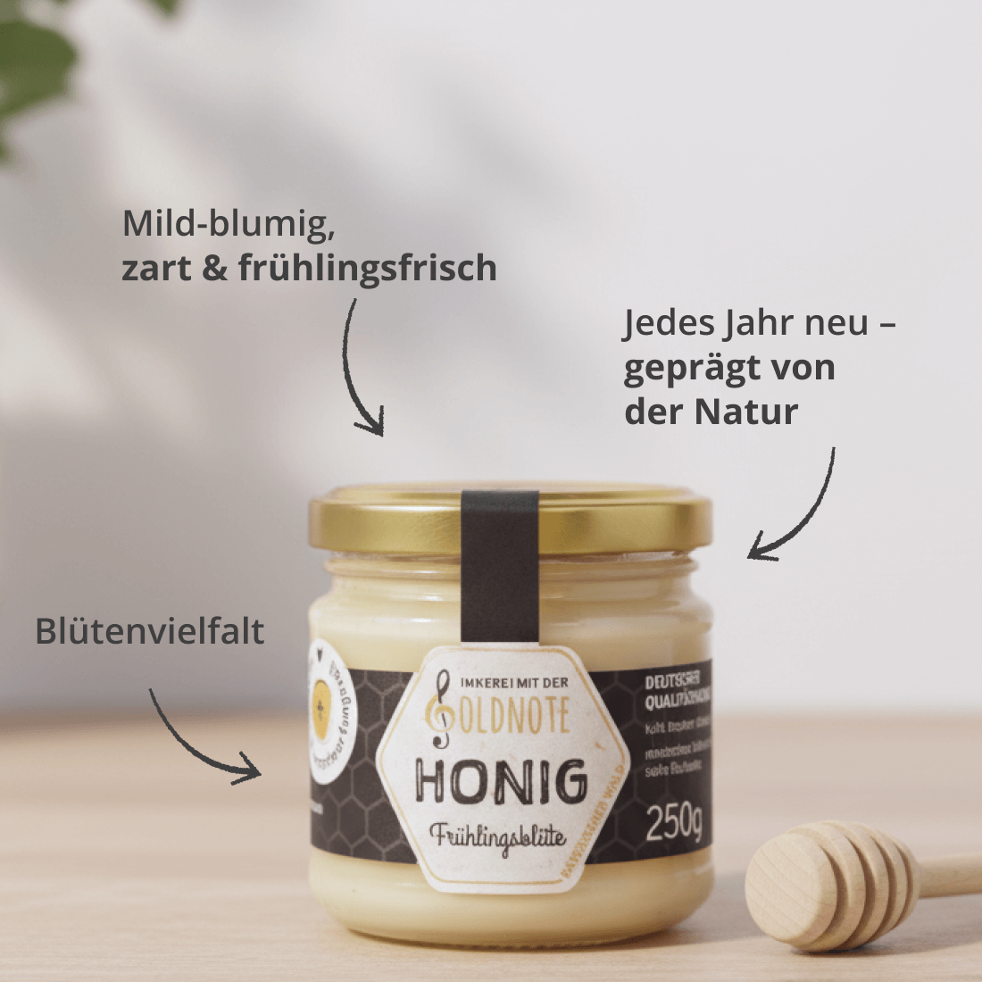 Blumig und mild – Frühlingsblütenhonig der Imkerei mit der Goldnote