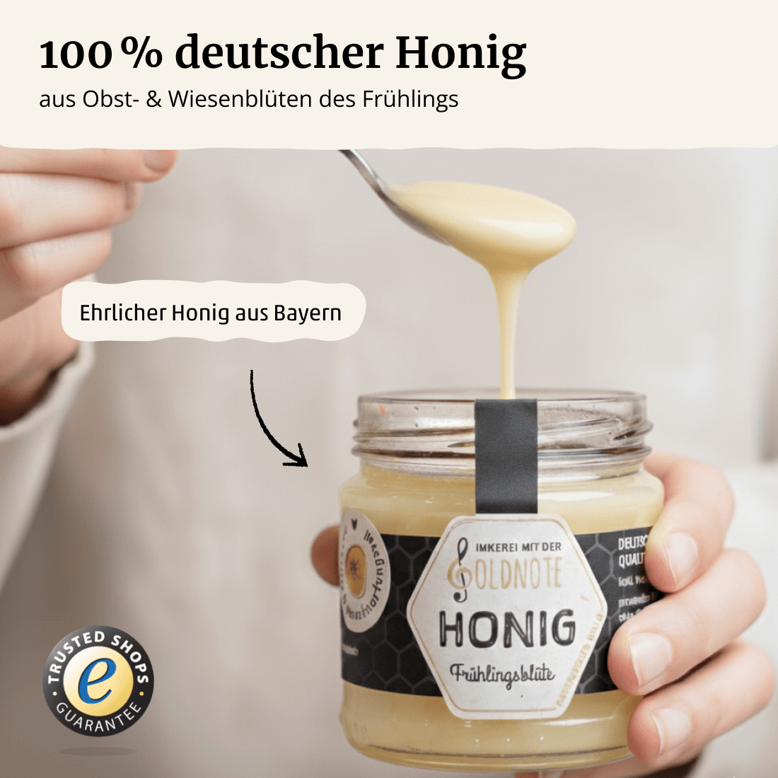 Frühlingsblütenhonig und weitere Sorten der Imkerei mit der Goldnote – Honigvielfalt aus Bayern