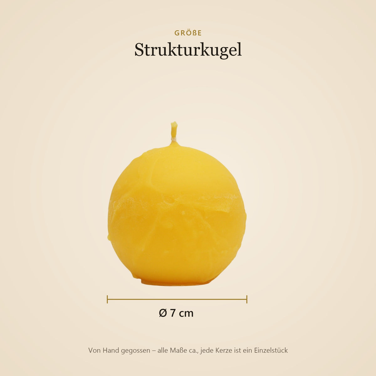 Größe Strukturkugel: Ø 7 cm