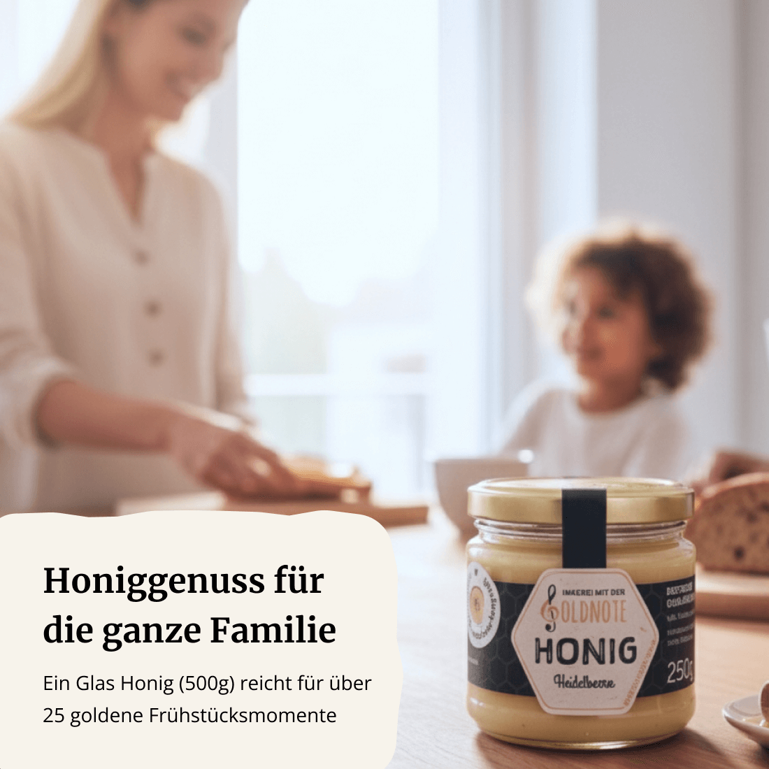 Honiggenuss für die Familie – Heidelbeerhonig aus Bayern von der Imkerei mit der Goldnote