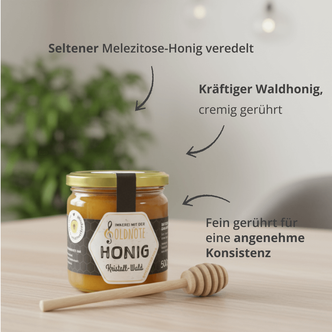 Kristall-Waldhonig und weitere Honigsorten der Imkerei mit der Goldnote