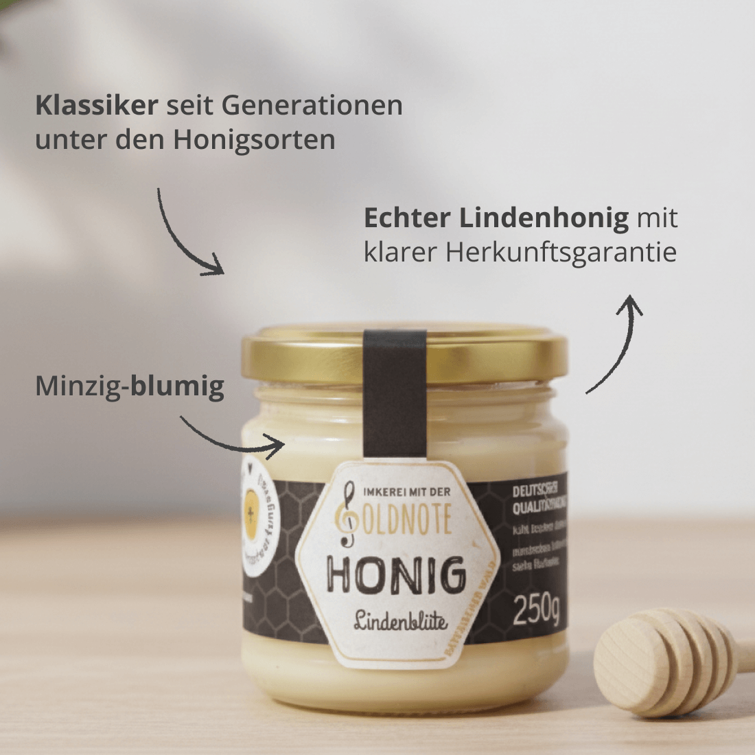 Minzig-blumig und aromatisch – Lindenblütenhonig der Imkerei mit der Goldnote