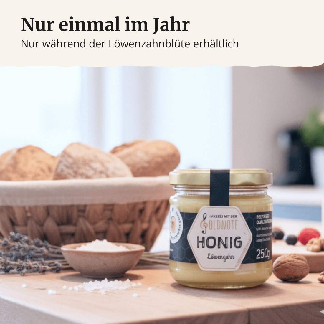 Kräftig und aromatisch – Löwenzahnhonig der Imkerei mit der Goldnote aus Bayern