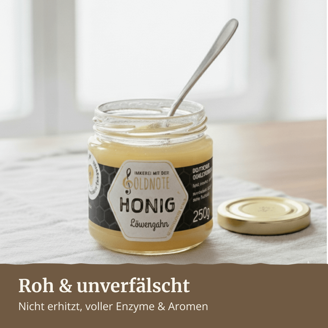 Kräftiger Löwenzahnhonig zur Brotzeit – Imkerei mit der Goldnote