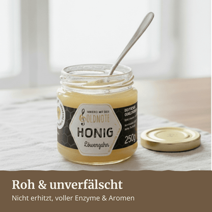 Kräftiger Löwenzahnhonig zur Brotzeit – Imkerei mit der Goldnote