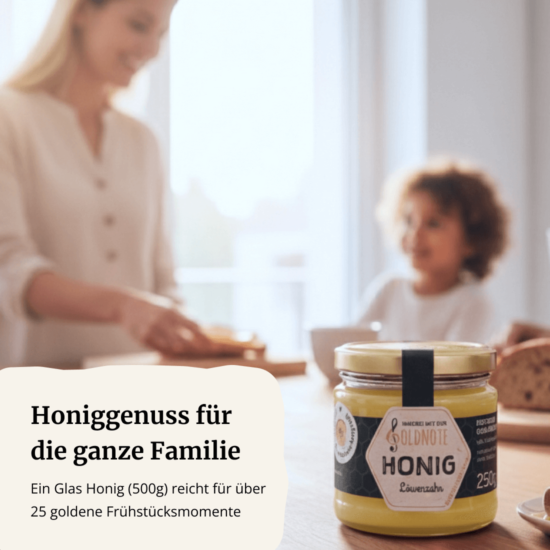 Honiggenuss für die Familie – Löwenzahnhonig von der Imkerei mit der Goldnote